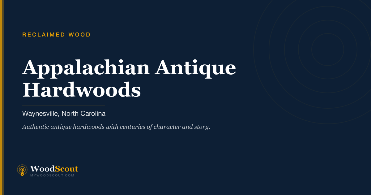 Appalachian Antique Hardwoods reclaimed wood in Waynesville, North Carolina — reclaimed wood and salvaged lumber
