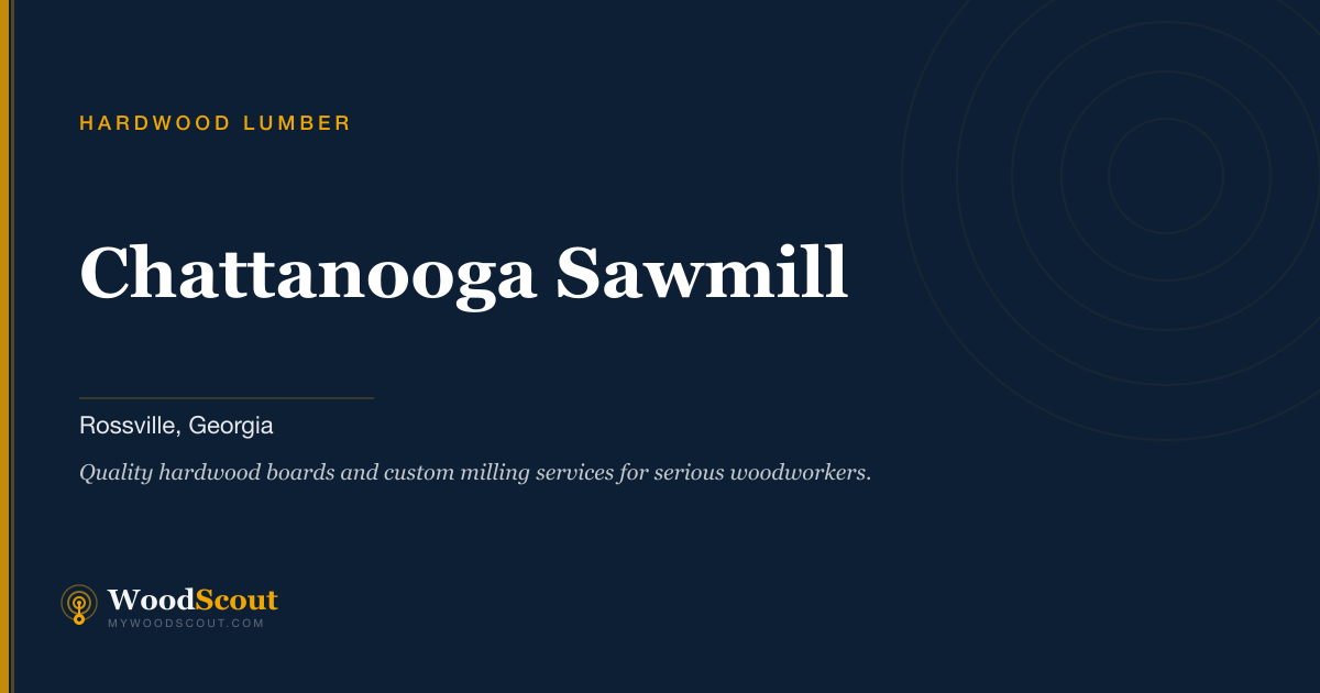 Chattanooga Sawmill hardwood lumber in Rossville, Georgia — hardwood lumber and hardwood boards
