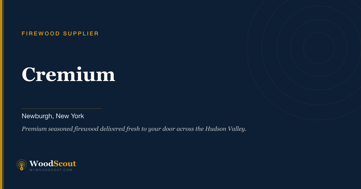 Cremium firewood supplier in Newburgh, New York — firewood delivery and seasoned firewood