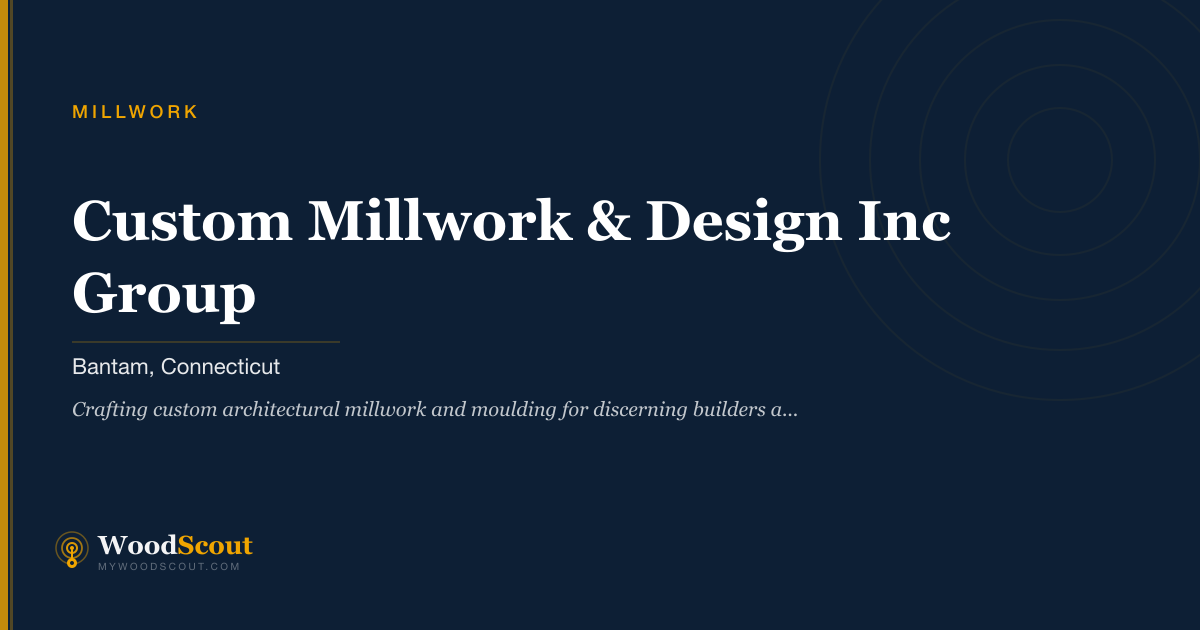 Custom Millwork & Design Group Inc millwork in Bantam, Connecticut — millwork, moulding, and architectural woodwork