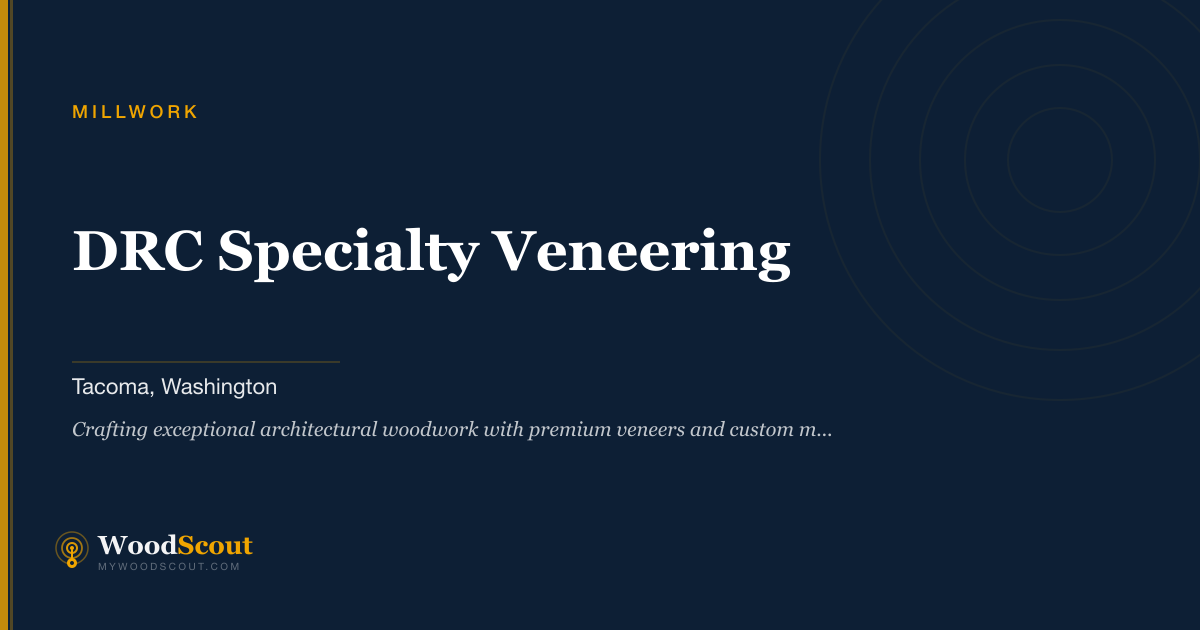 DRC Specialty Veneering millwork in Tacoma, Washington — millwork, moulding, and architectural woodwork