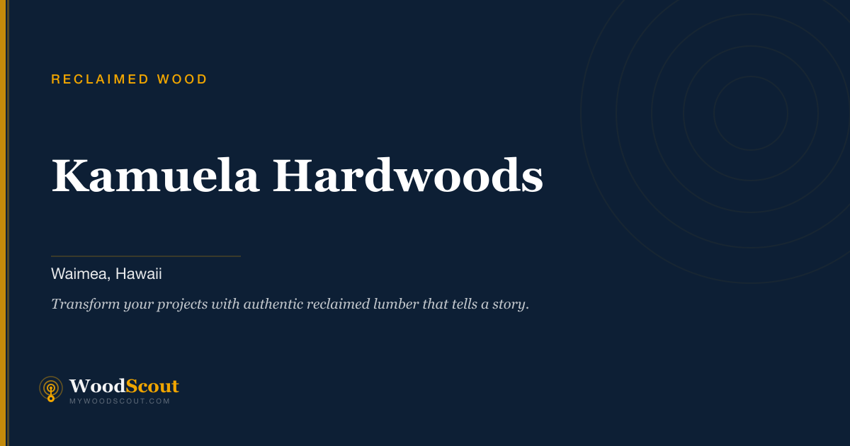 Kamuela Hardwoods reclaimed wood in Waimea, Hawaii — reclaimed wood and salvaged lumber