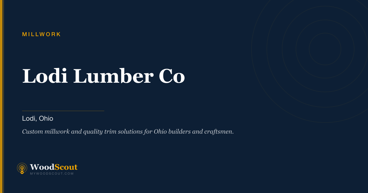 Lodi Lumber Co millwork in Lodi, Ohio — millwork, moulding, and architectural woodwork