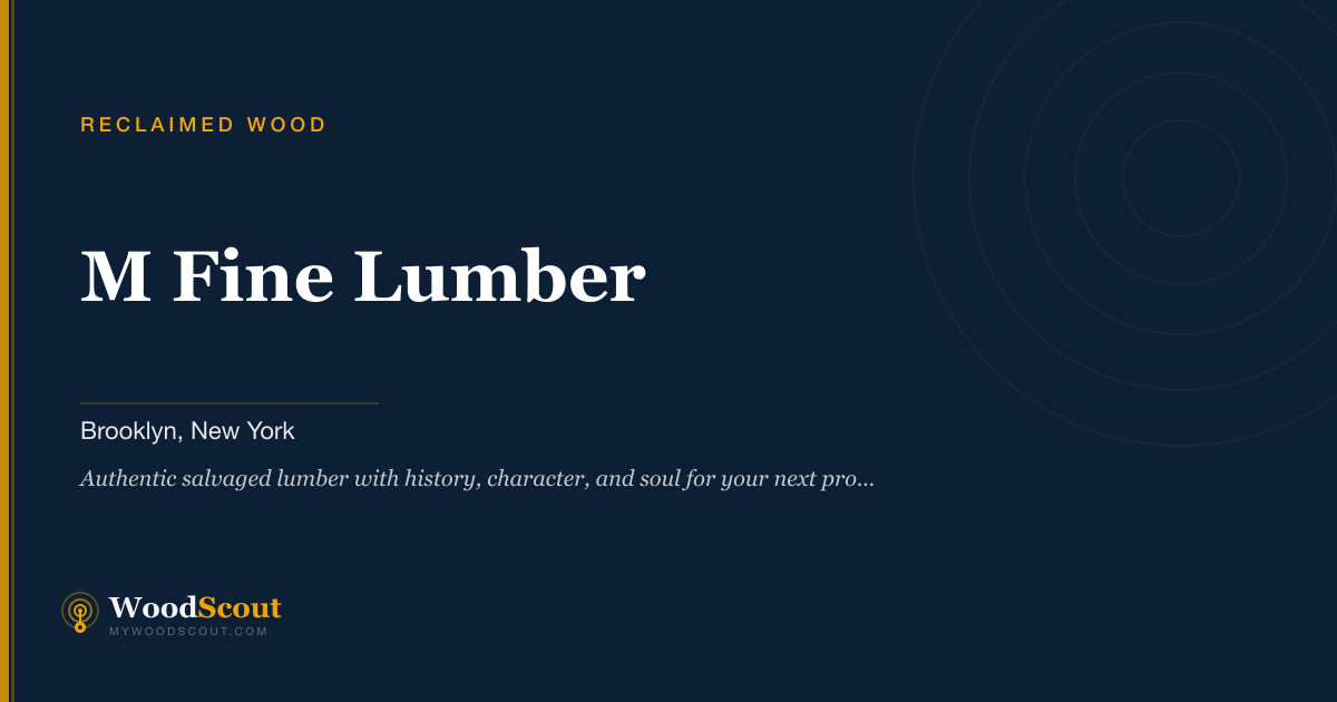 M Fine Lumber reclaimed wood in Brooklyn, New York — reclaimed wood and salvaged lumber