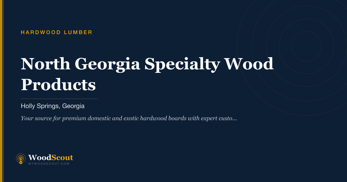 North Georgia Specialty Wood Products hardwood lumber in Holly Springs, Georgia — hardwood lumber and hardwood boards