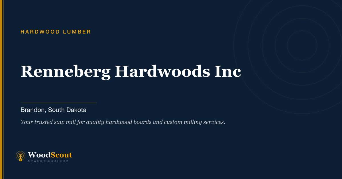 Renneberg Hardwoods Inc hardwood lumber in Brandon, South Dakota — hardwood lumber and hardwood boards