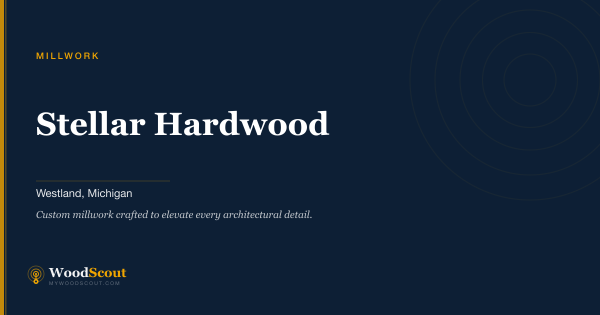 Stellar Hardwood millwork in Westland, Michigan — millwork, moulding, and architectural woodwork