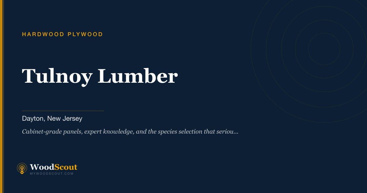 Tulnoy Lumber hardwood plywood in Dayton, New Jersey — hardwood plywood and cabinet-grade plywood