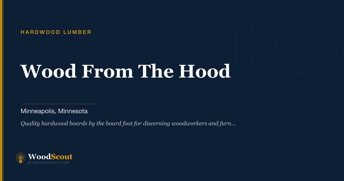 Wood From The Hood hardwood lumber in Minneapolis, Minnesota — hardwood lumber and hardwood boards